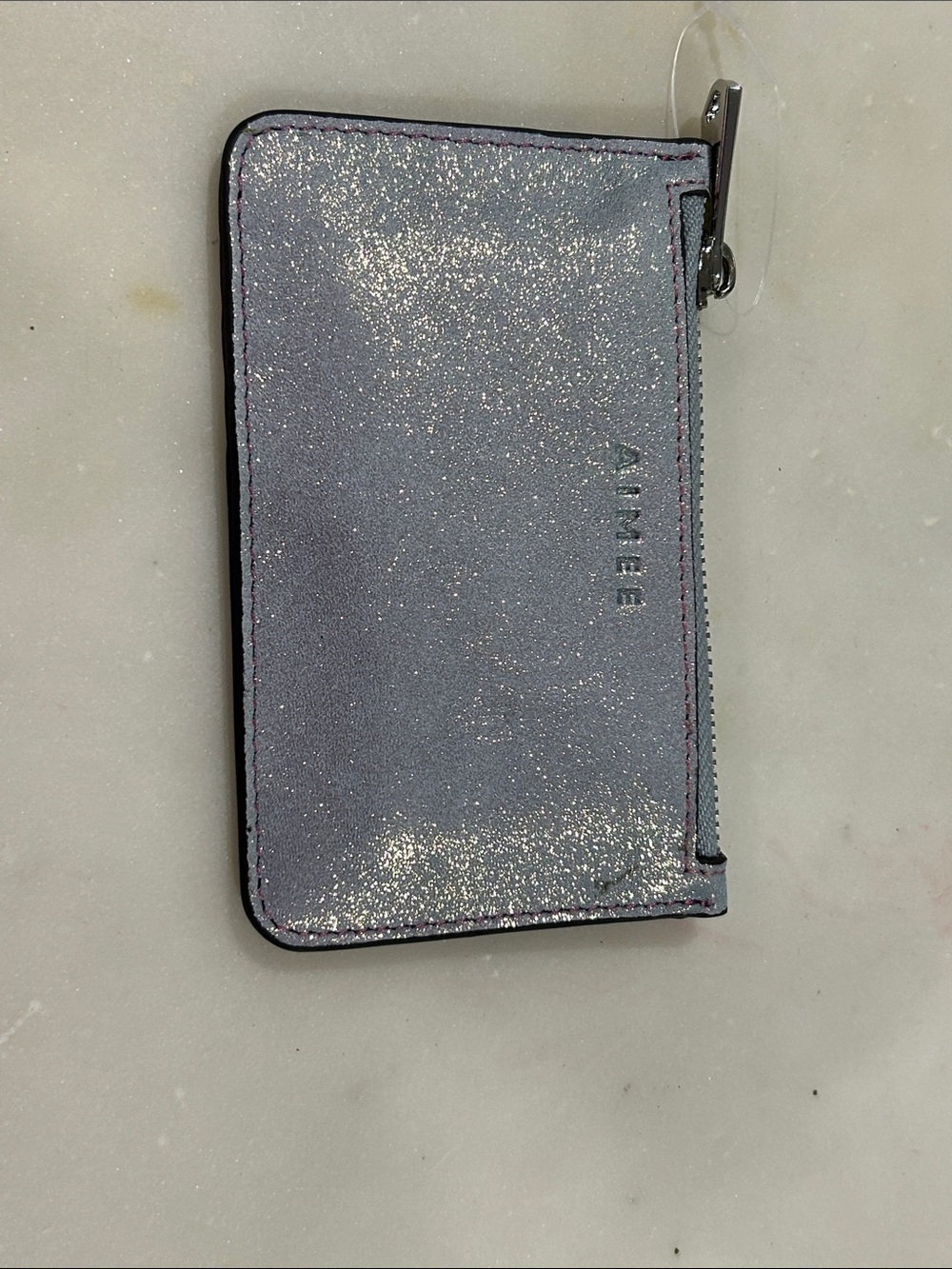 Aimee Kestenberg Glitter Zip Card Case Wallet